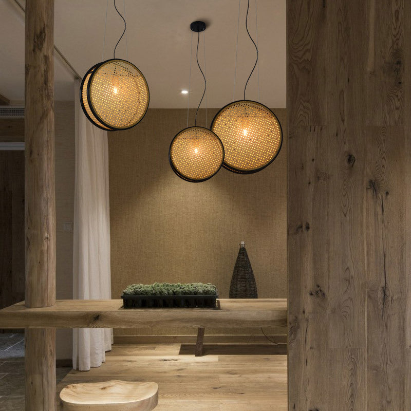 Rattan Retro Lamps