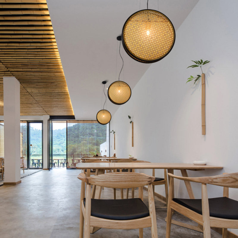 Rattan Retro Lamps