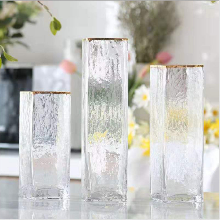 Gold-painted Glass Vases