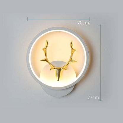 Deer Antler Wall Lamp