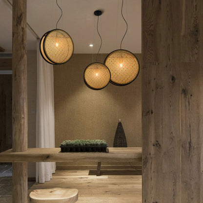 Rattan Retro Lamps