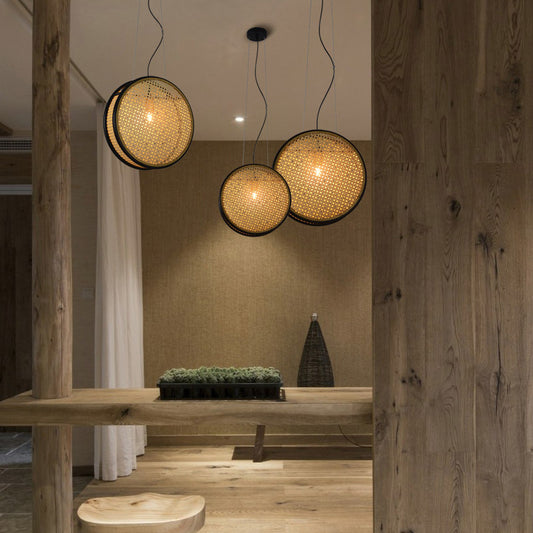 Rattan Retro Lamps