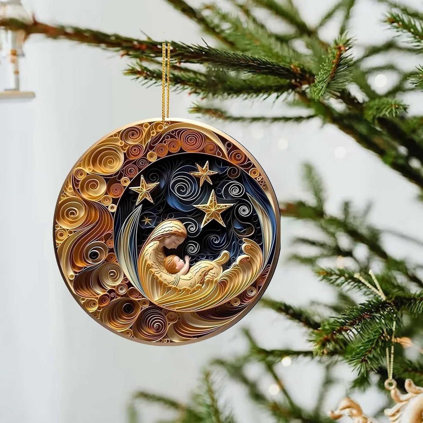 Curly Christmas Decorations