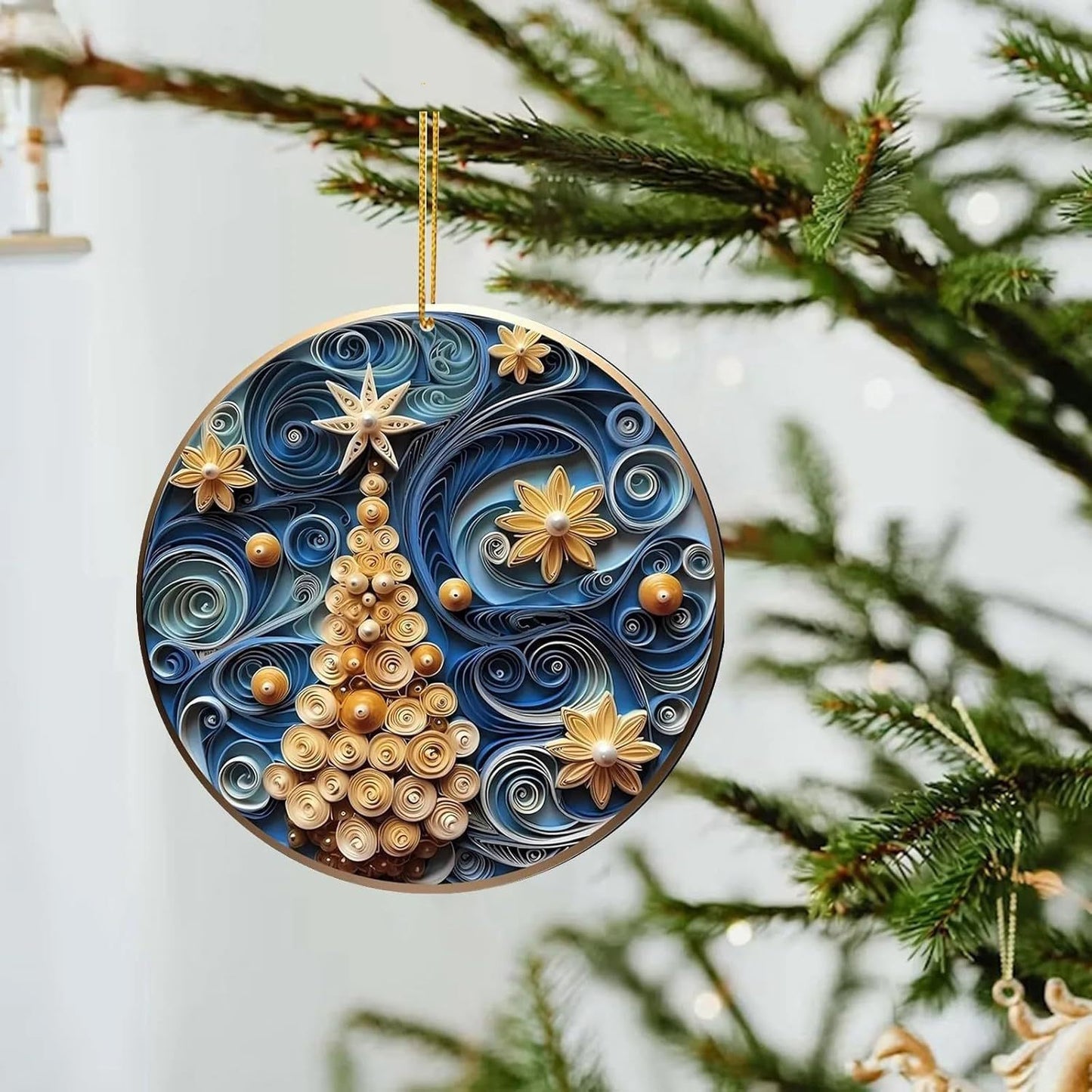 Curly Christmas Decorations