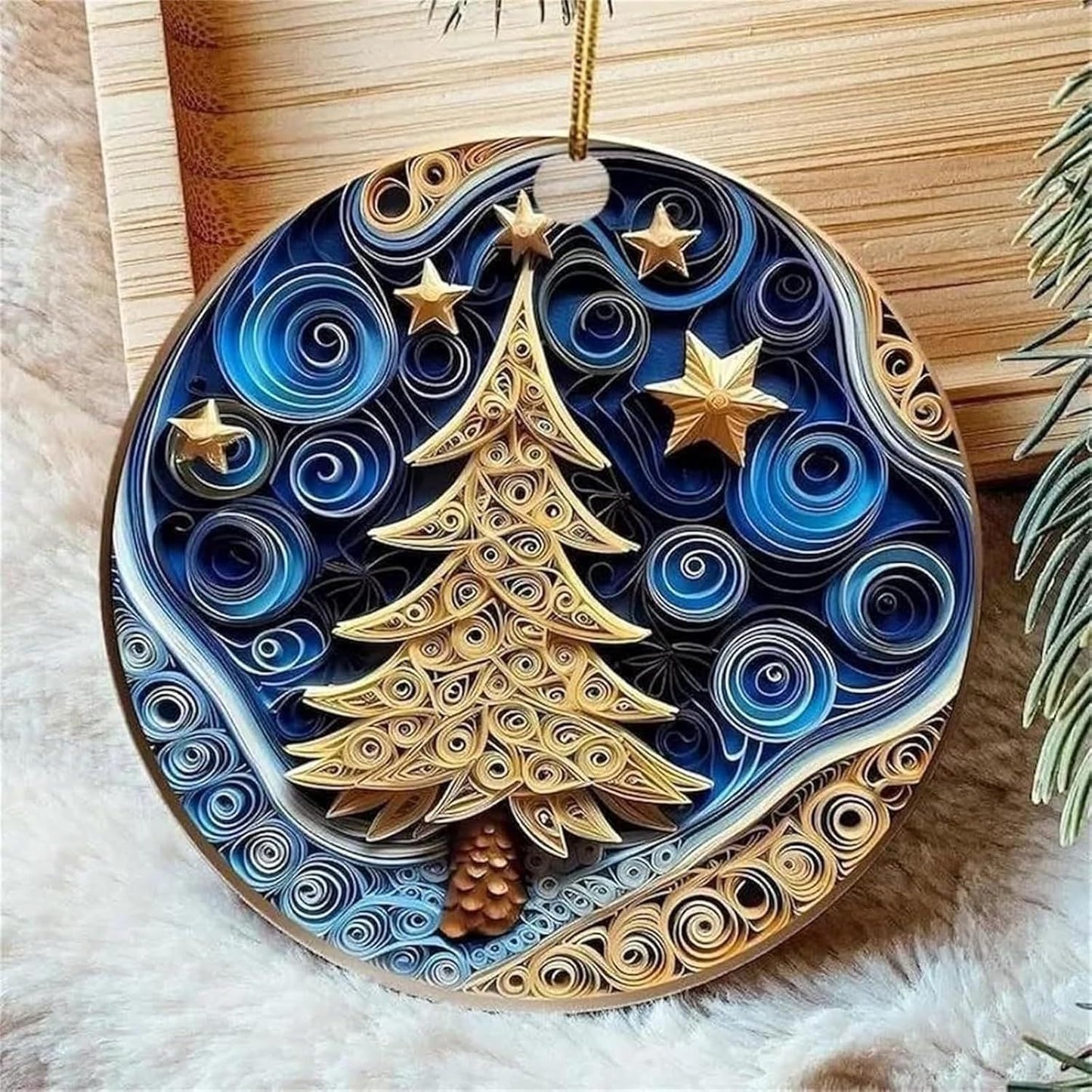 Curly Christmas Decorations