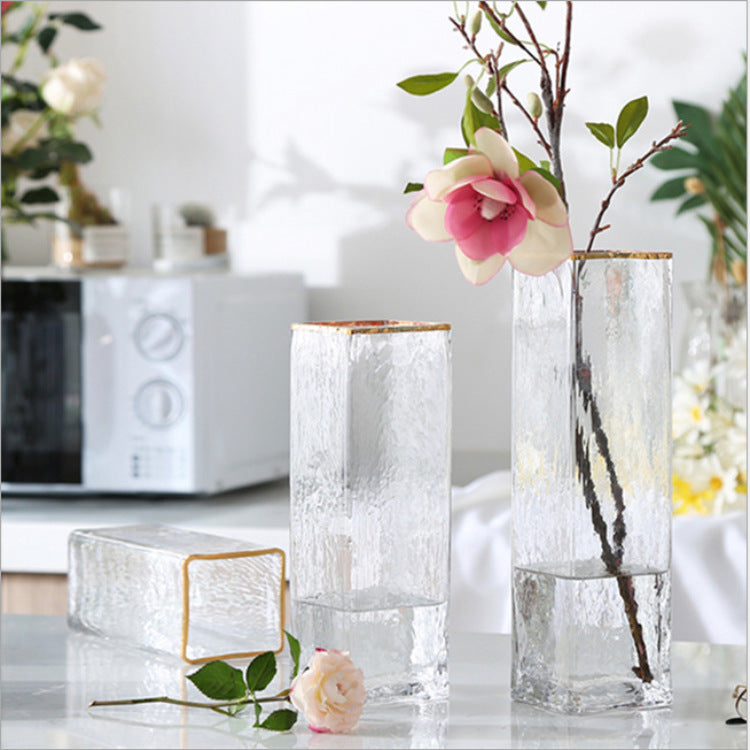 Gold-painted Glass Vases